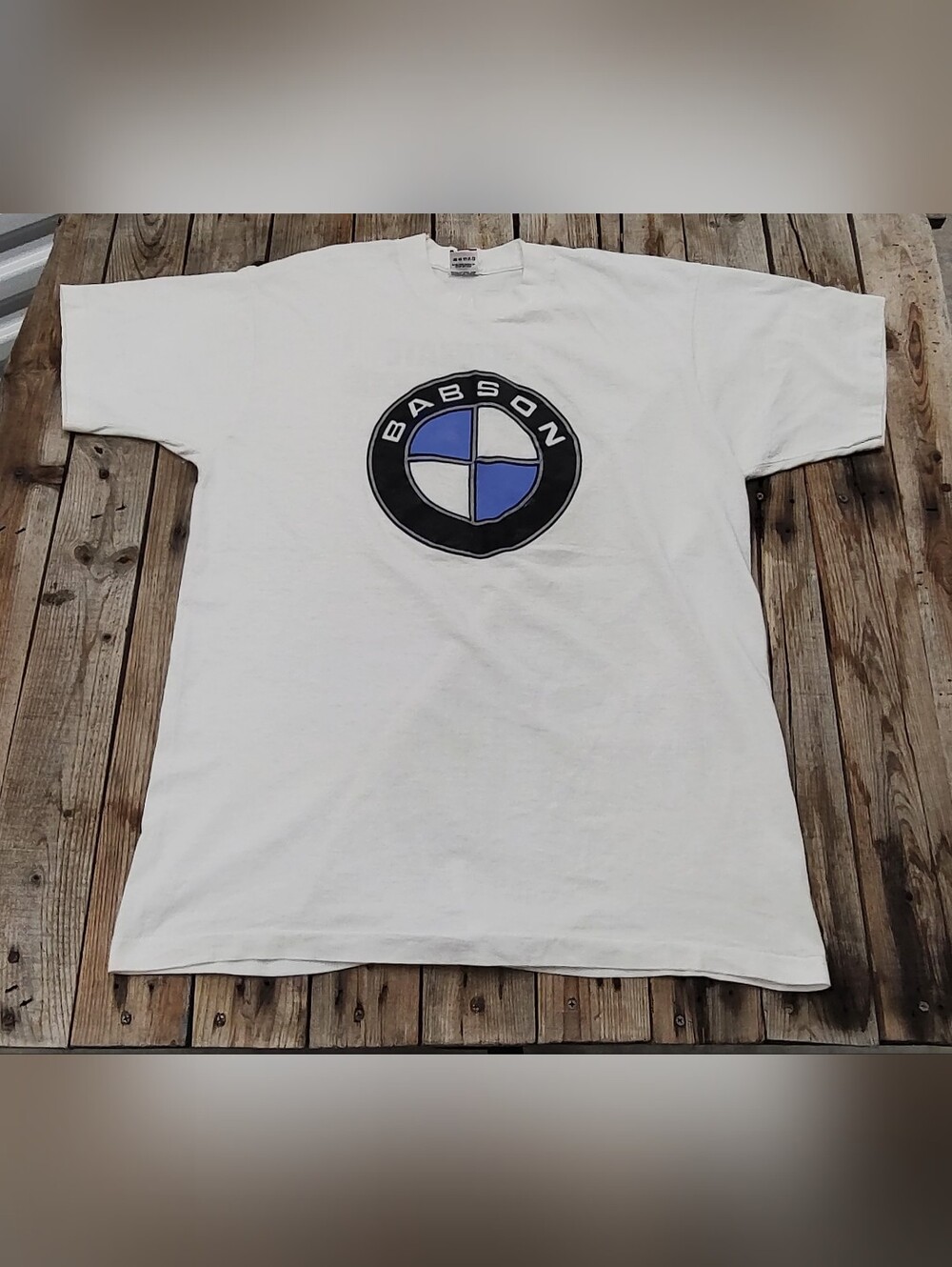 vintage 90s BMW Babson College T-Shirt made in USA men's Size XL